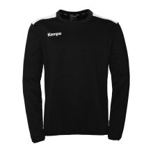 Kempa Sport-Langarmshirt Emotion 27 Training Top (100% Polyester) schwarz/weiss Herren