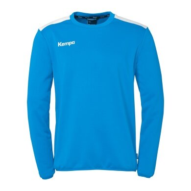 Kempa Sport-Langarmshirt Emotion 27 Training Top (100% Polyester) kempablau/weiss Herren