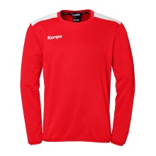 Kempa Sport-Langarmshirt Emotion 27 Training Top (100% Polyester) rot/weiss Herren