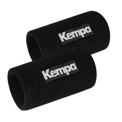 Kempa Schweissband Jumbo (Frottee-Material) schwarz - 2 Stück