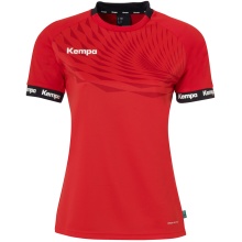 Kempa Sport-Shirt Wave 26 (100% Polyester) rot/chilirot Damen