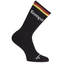 Kempa Indoorsocke Crew Deutschland schwarz/rot/gelb 1er