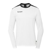 Kempa Sport-Langarmshirt Emotion 27 (100% Polyester) weiss/schwarz Herren