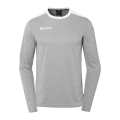 Kempa Sport-Langarmshirt Emotion 27 (100% Polyester) grau/weiss Herren