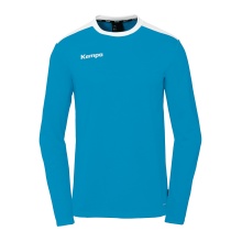 Kempa Sport-Langarmshirt Emotion 27 (100% Polyester) kempablau/weiss Herren