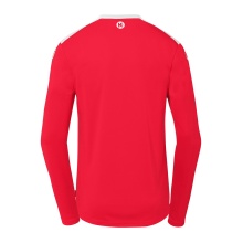Kempa Sport-Langarmshirt Emotion 27 (100% Polyester) rot/weiss Herren