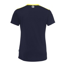 Kempa Sport-Shirt Emotion 27 (100% Polyester) marineblau/gelb Damen