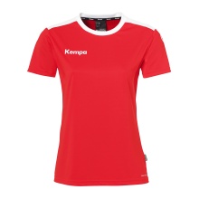 Kempa Sport-Shirt Emotion 27 (100% Polyester) rot/weiss Damen