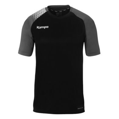 Kempa Sport-Tshirt Ambition 28 (100% Polyester) schwarz/grau Herren