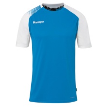 Kempa Sport-Tshirt Ambition 28 (100% Polyester) blau/weiss Herren