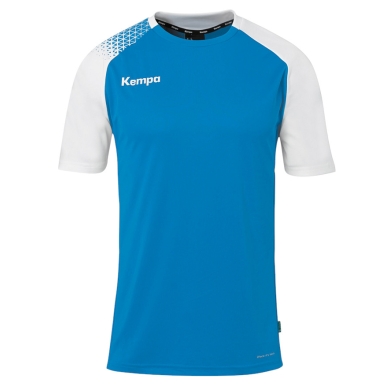Kempa Sport-Tshirt Ambition 28 (100% Polyester) blau/weiss Herren