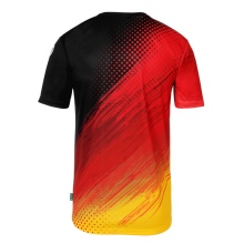 Kempa Sport-Tshirt Poly Team Deutschland/Germany (atmungsaktiv, strapazierfähig) schwarz/rot/gelb Herren