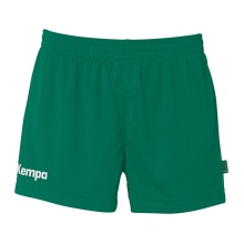 Kempa Sporthose Team Short (elastischer Bund mit Kordelzug) kurz grün Damen