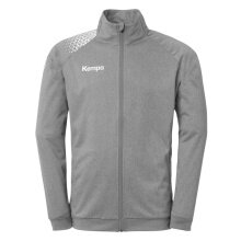 Kempa Trainingsjacke Poly Ambition 28 (Full-Zip, 100% Polyester) grau Herren