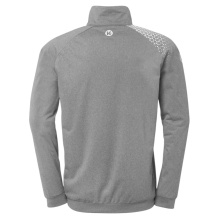 Kempa Trainingsjacke Poly Ambition 28 (Full-Zip, 100% Polyester) grau Herren