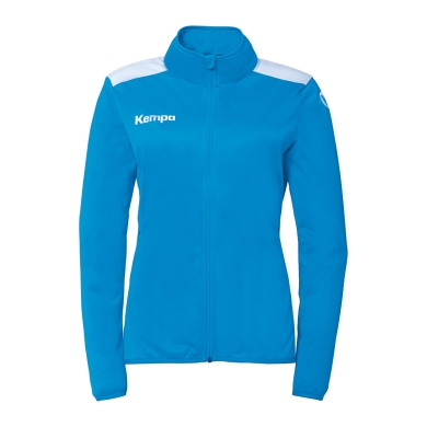 Kempa Trainingsjacke Emotion 27 (Full-Zip, 100% Polyester) kempablau/weiss Damen