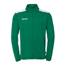 Kempa Trainingsjacke Emotion 27 (Full-Zip, 100% Polyester) grün/weiss Herren