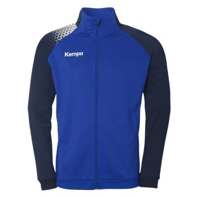 Kempa Trainingsjacke Poly Ambition 28 (Full-Zip, 100% Polyester) blau/navyblau Herren