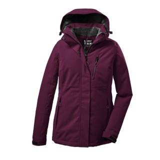 Killtec Winterjacke KOW 140 mit Kapuze (wasser- und winddicht) dunkelrose Damen