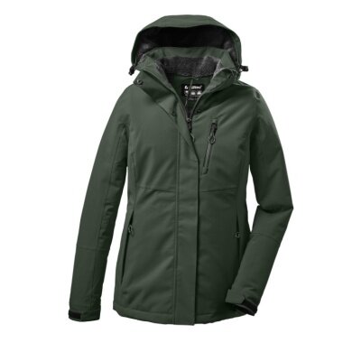 Killtec Winterjacke KOW 140 mit Kapuze (wasser- und winddicht) grüngrau Damen