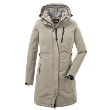 Killtec Wintermantel mit abzippbarer Kapuze (wasser- und winddicht, Parka) hell taupe Damen