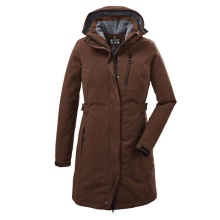 Killtec Wintermantel mit abzippbarer Kapuze (wasser- und winddicht, Parka) cappucino braun Damen