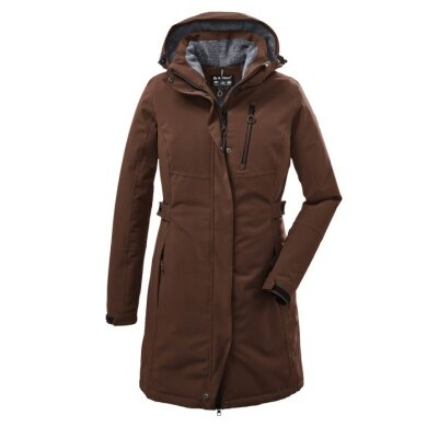 Killtec Wintermantel mit abzippbarer Kapuze (wasser- und winddicht, Parka) cappucino braun Damen