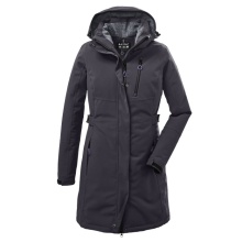 Killtec Wintermantel mit abzippbarer Kapuze (wasser- und winddicht, Parka) metall grau Damen
