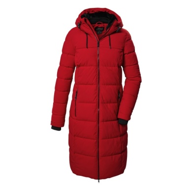 Killtec Wintermantel KOW 56 QLTD mit Kapuze (atmungsaktiv, winddicht, wasserabweisend) rot Damen