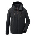 Killtec Softshelljacke mit abzippbarer Kapuze (Fleecefutter, wasserabweisend) 00200 schwarz Herren