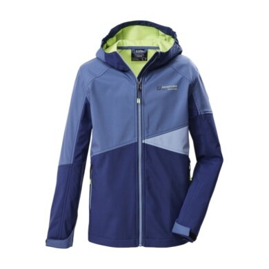 Killtec Softshelljacke KOS 142 (mit Kapuze, winddicht) taubenblau Jungen