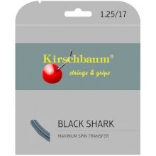 Kirschbaum Tennissaite Black Shark (Haltbarkeit+Spin) schwarz 12m Set