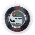 Kirschbaum Tennissaite Flash (Haltbarkeit+Power) schwarz 200m Rolle