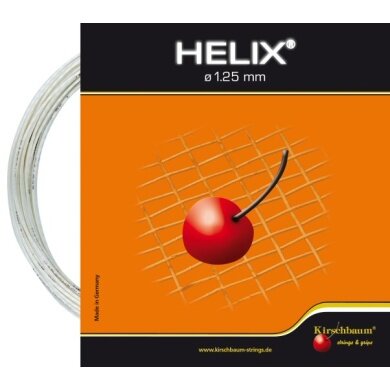 Kirschbaum Tennissaite Helix (Haltbarkeit+Spin) weiss 12m Set