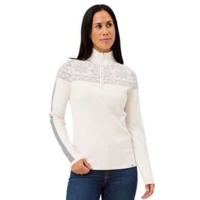 Krimson Klover Sweater Pullover Summit 2.0 Zip Neck (Merinowolle) weiss Damen