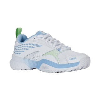 KSwiss Tennisschuhe Speedex HB Clay/Sandplatz - weiss/blau/limegrün Damen