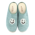 Living Kitzbühel Hausschuhe Pantoffel Frottee Smiley (Baumwolle) mintgrün Damen