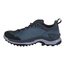 Lowa Wanderschuhe Innovo Low GTX (All-Terrain, Veloursleder/Textil, wasserdicht) grau/petrolblau Herren