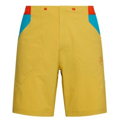 La Sportiva Wanderhose Guard Short (elastischer Bund mit Kordelzug) kurz gelb/blau Herren