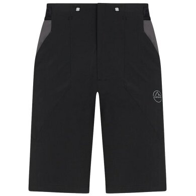 La Sportiva Wanderhose Guard Short (elastischer Bund mit Kordelzug) kurz schwarz/carbongrau Herren