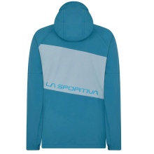 La Sportiva Trail-Laufjacke Run (leicht, wasserabweisend, maximale Bewegungsfreiheit) blau Damen