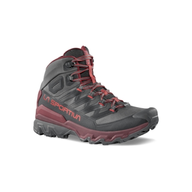La Sportiva Trekking-Wanderschuhe Ultra Raptor 3 Mid GTX (wasserdicht) carbongrau/rot Herren