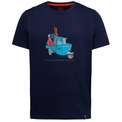La Sportiva Wander-/Freizeit Tshirt Ape (Baumwolle, leicht) deepblau Herren
