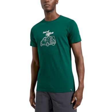 La Sportiva Wander-/Freizeit Tshirt Cinquecento - Out of Office - (Baumwolle) grün Herren