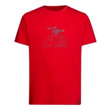 La Sportiva Wander-/Freizeit Tshirt Cinquecento - Out of Office - (Baumwolle) rot Herren