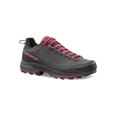 La Sportiva Wanderschuhe TX5 Evo GTX (Zustieg, Nubukleder, wasserdicht) carbongrau/rot Damen