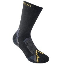La Sportiva Wandersocke X-Cursion Socks (schnelltrocknend, leichtes Material) schwarz/gelb - 1 Paar