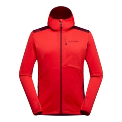 La Sportiva Fleecejacke Chill Thermal Hoody (mit Kapuze, atmungsaktiv) rot Herren
