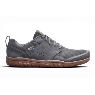 Lems Barfussschuhe Primal Zen Suede (Wildleder, Zero Drop, breite Zehenbox) grau