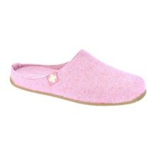 Living Kitzbühel Hausschuhe Filzpantoffel (70% Wolle) Schweizer Kreuz Damen - iris/pink